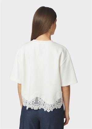 Iria lace tee Hvid Neo Noir 